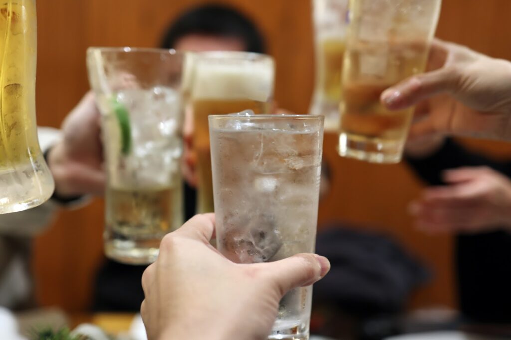 泡盛水割り