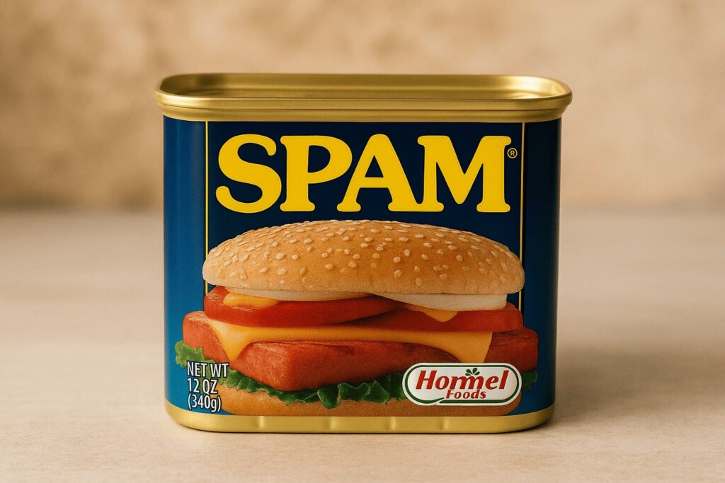 ホーメルSPAMの缶