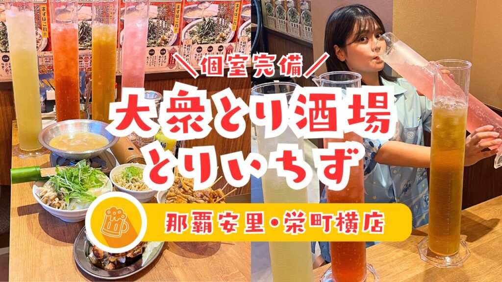 【沖縄・那覇】国際通り近くにNEW OPEN！鶏料理と生搾りレモンサワーが衝撃のコスパで楽しめる『個室完備　大衆とり酒場　とりいちず　那覇安里・栄町横店』