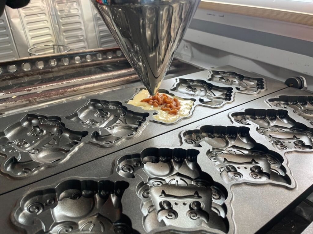 焼いている最中