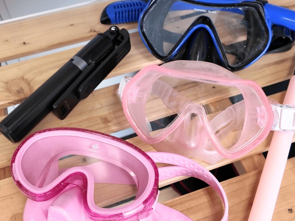 借りれるシュノーケルセット