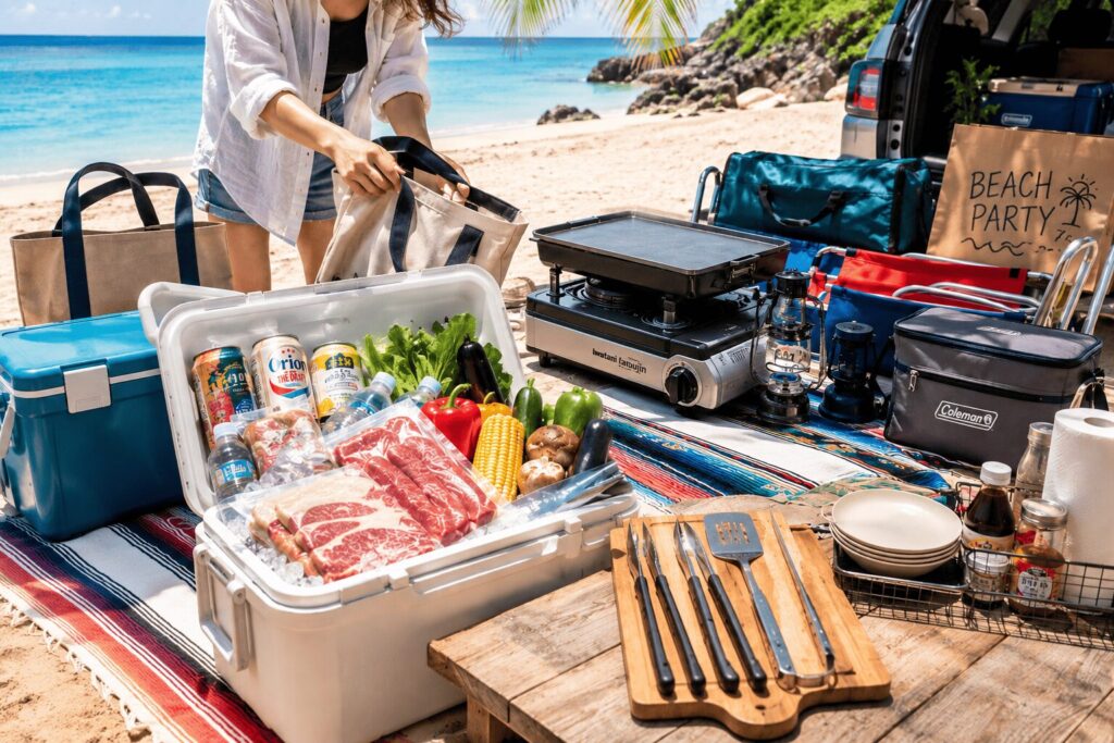 ビーチパーティーに必要な持ち物