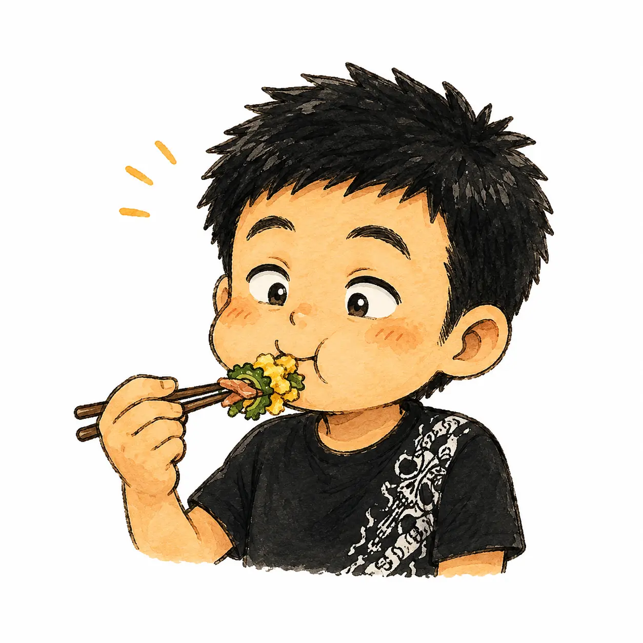 ゴーヤーを食べるアイコン