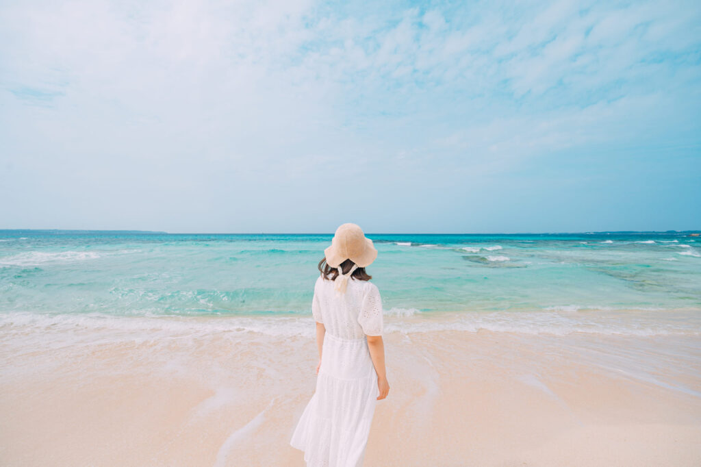 沖縄の海女性