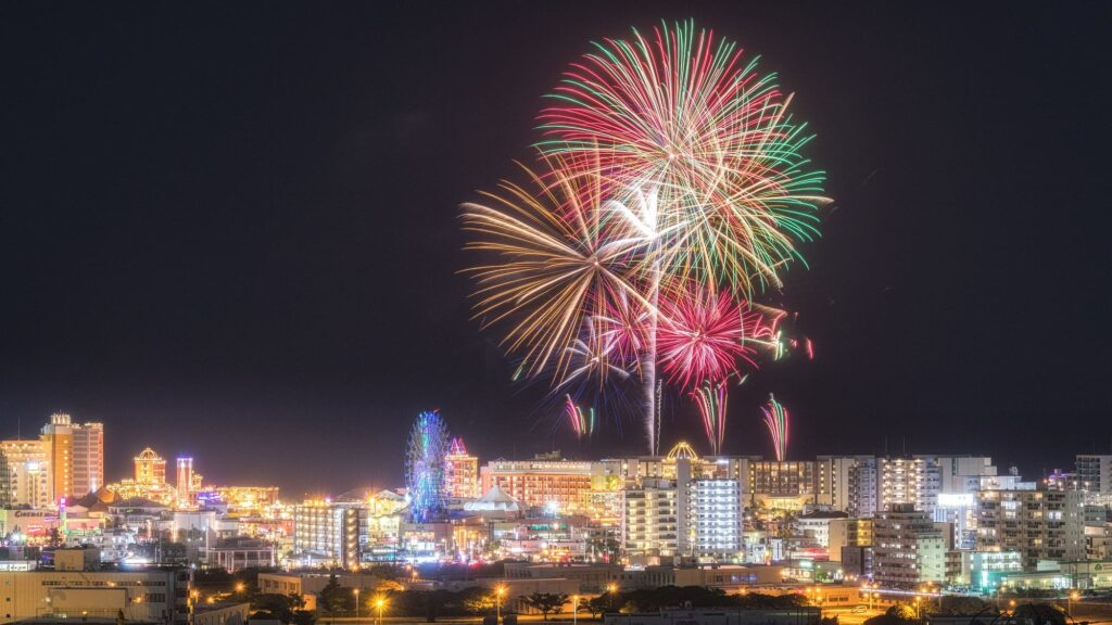 アメリカンビレッジの花火