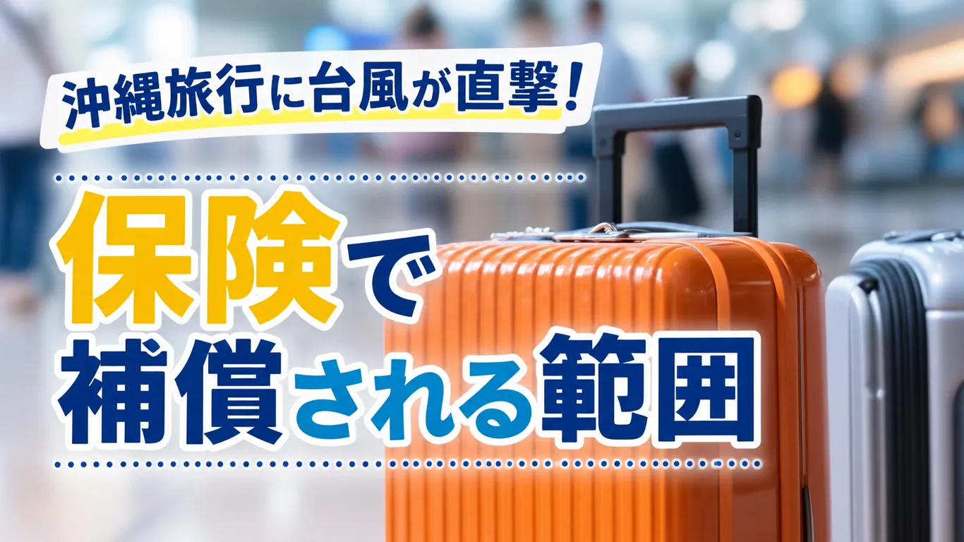 沖縄旅行の台風対策に旅行保険は使える？補償範囲と保険金請求の手順