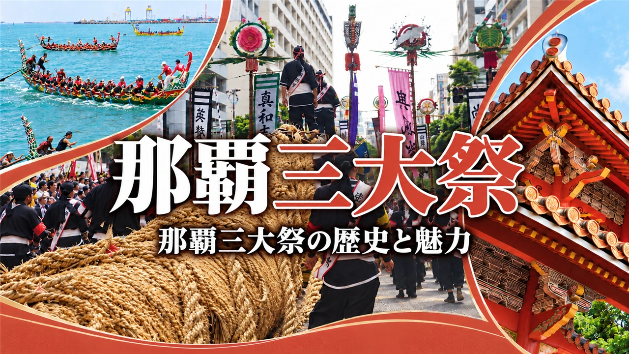 那覇三大祭の歴史と魅力を紹介するアイキャッチ